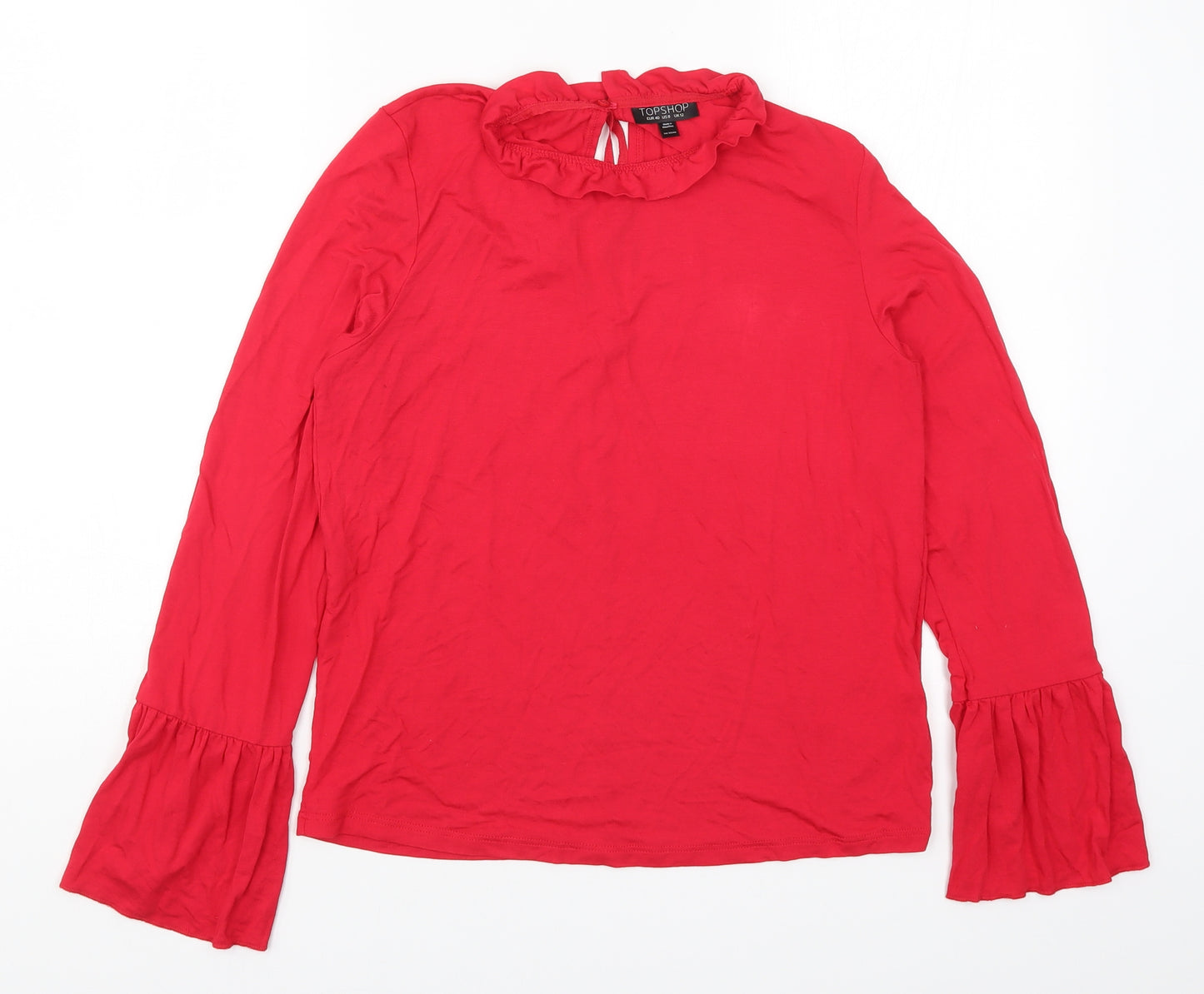 Topshop Womens Red   Basic T-Shirt Size 12