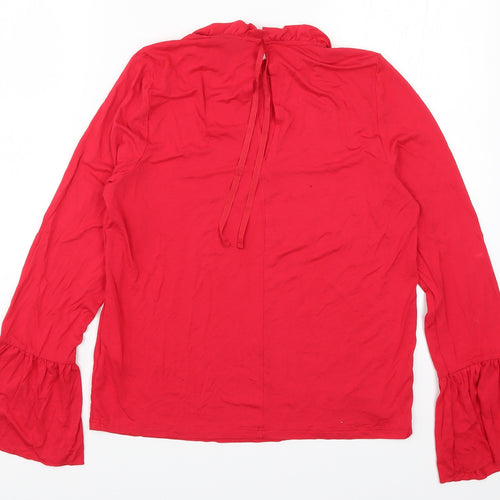 Topshop Womens Red   Basic T-Shirt Size 12
