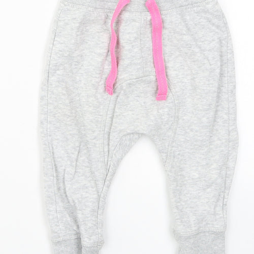 H&M Girls Grey   Sweatpants Trousers Size 12 Months
