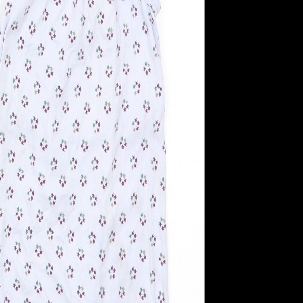 Preworn Girls Blue Geometric  Cami One Piece Size 9-12 Months  - Stars