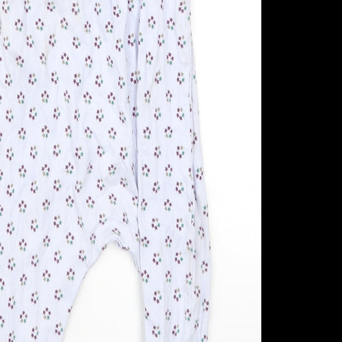 Preworn Girls Blue Geometric  Cami One Piece Size 9-12 Months  - Stars