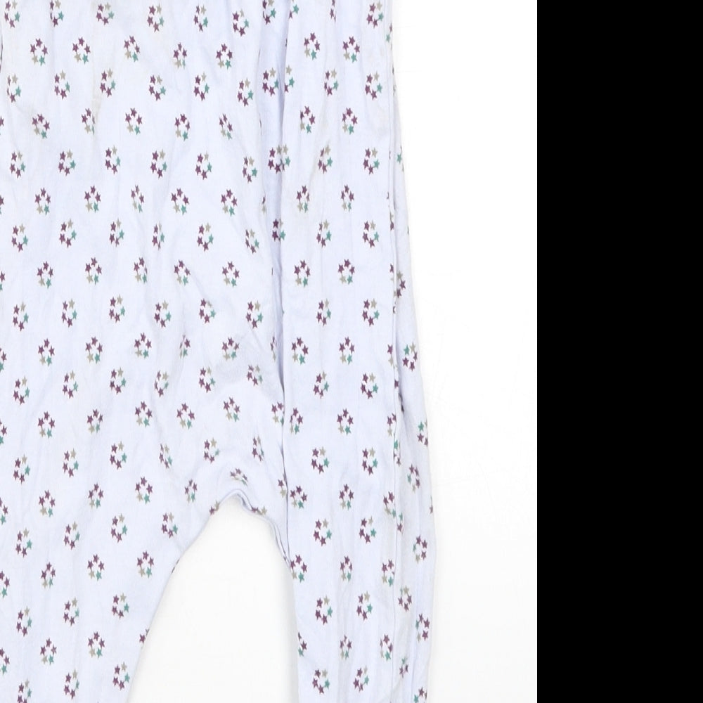 Preworn Girls Blue Geometric  Cami One Piece Size 9-12 Months  - Stars