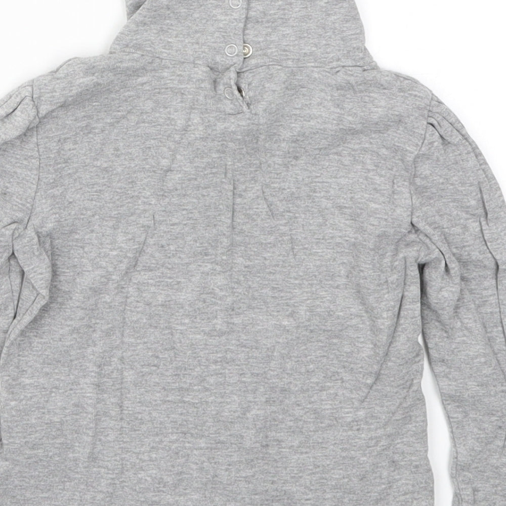 Preworn Girls Grey   Basic T-Shirt Size 4 Years