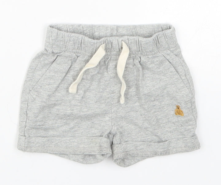 Gap Baby Grey   Cropped Trousers Size 6-9 Months  - Bear Pyjamas