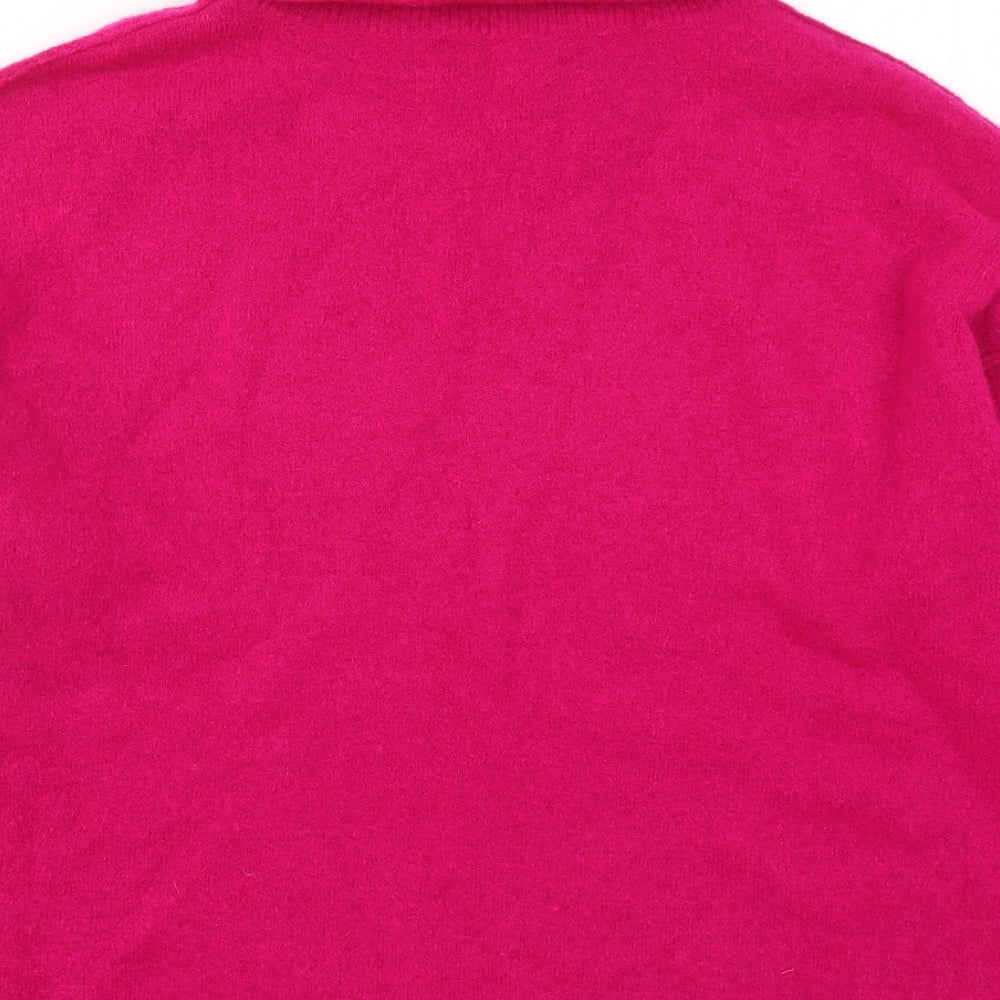 Hush Womens Pink  Knit Pullover Jumper Size M