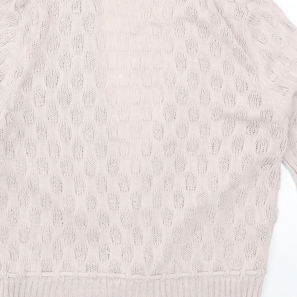 Nouvea Edition Womens Pink  Knit Cardigan Jumper Size 12