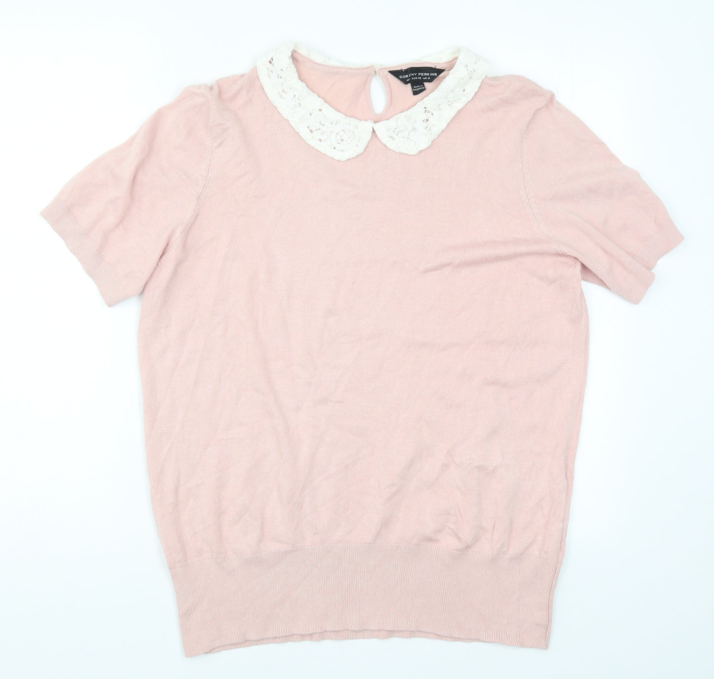 Dorothy Perkins Womens Pink   Basic T-Shirt Size 18