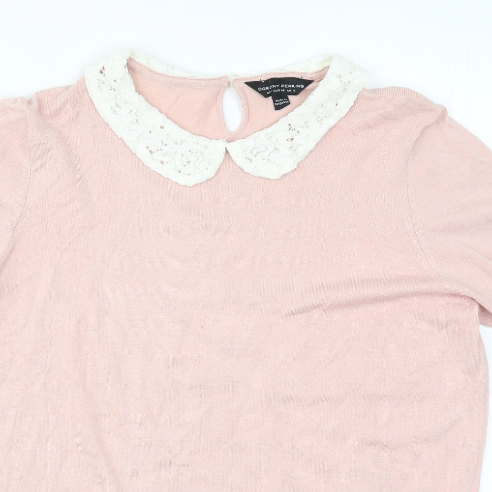Dorothy Perkins Womens Pink   Basic T-Shirt Size 18