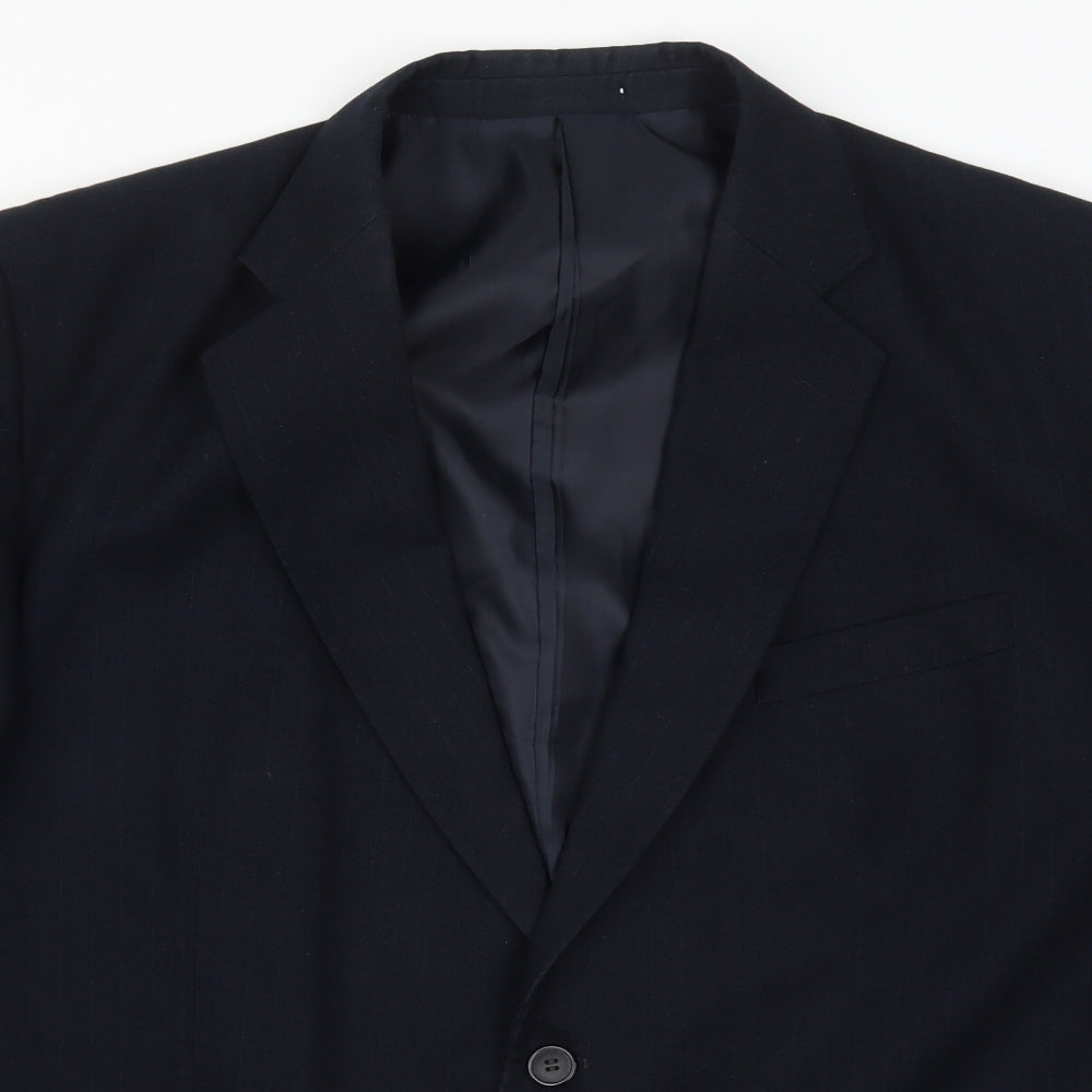 Preworn Mens Blue   Jacket Suit Jacket Size 48