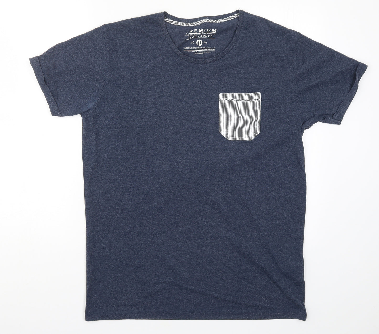 JACK & JONES Mens Blue    T-Shirt Size XL