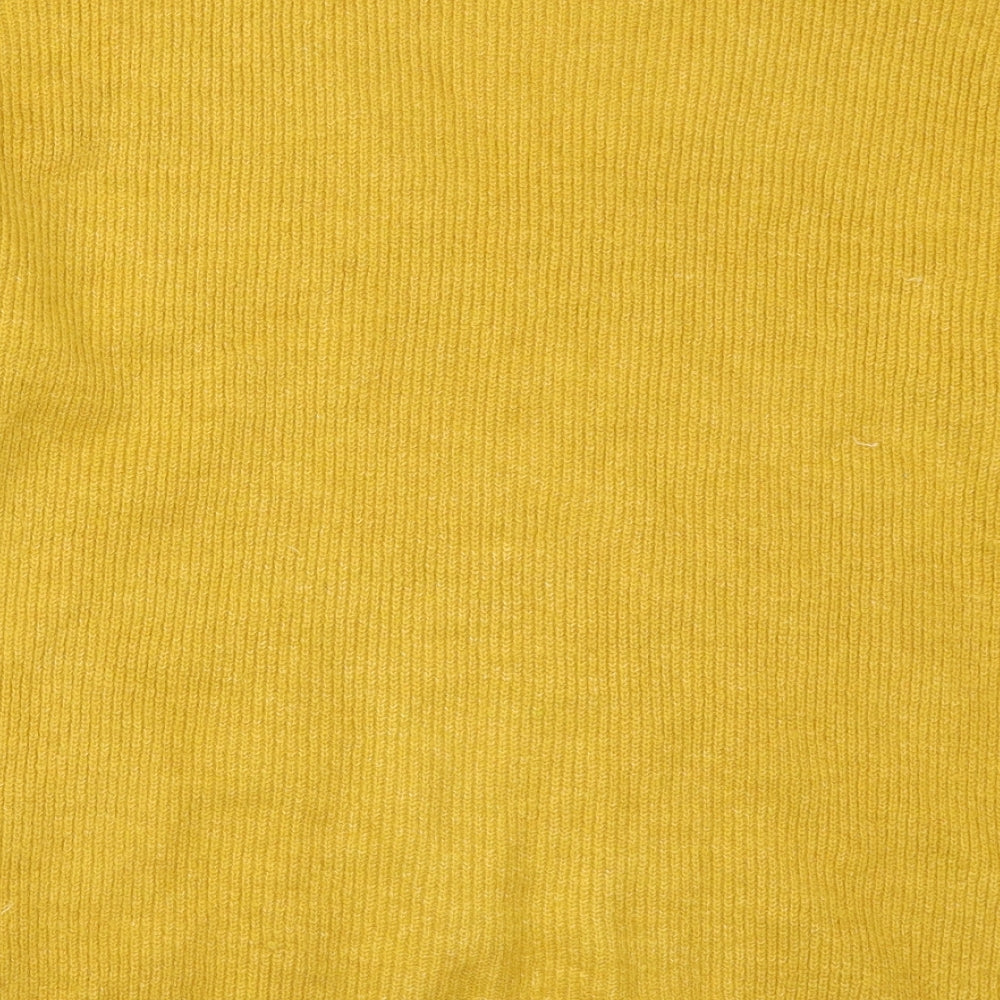 TU Womens Yellow  Knit Pullover Jumper Size 18