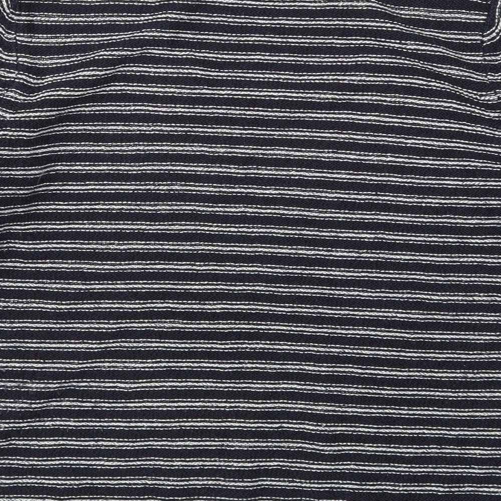 Per Una Womens Blue Striped Knit Pullover Jumper Size S