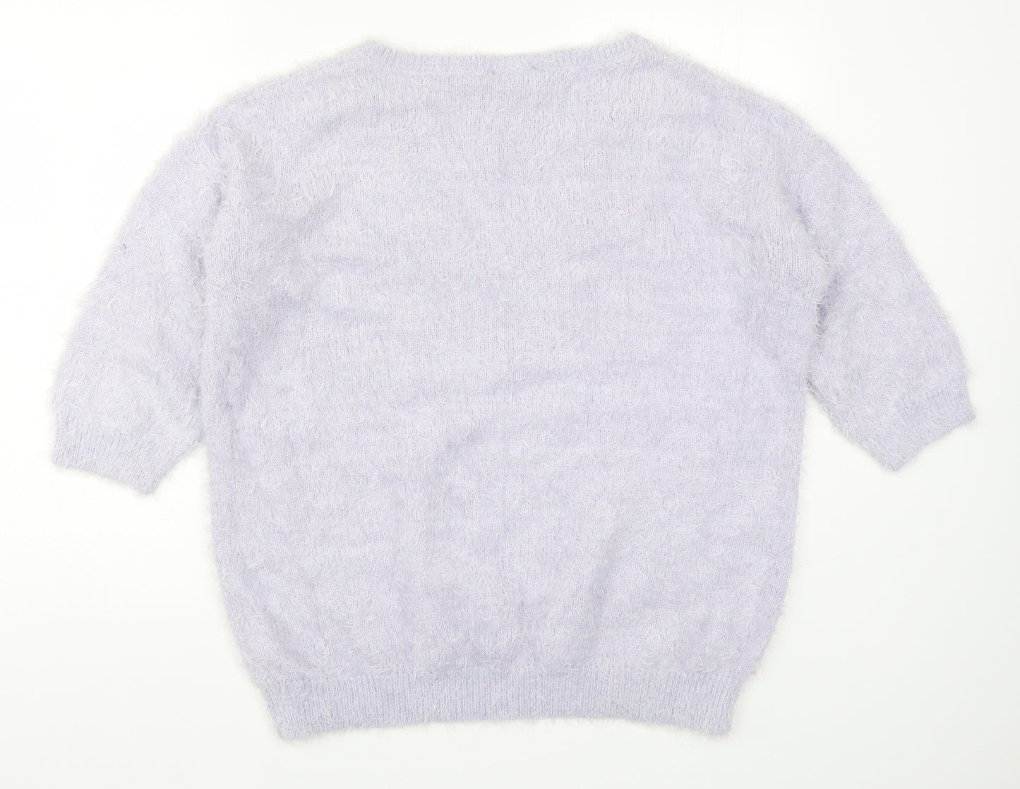 Wallis Womens Purple  Knit Pullover Jumper Size M