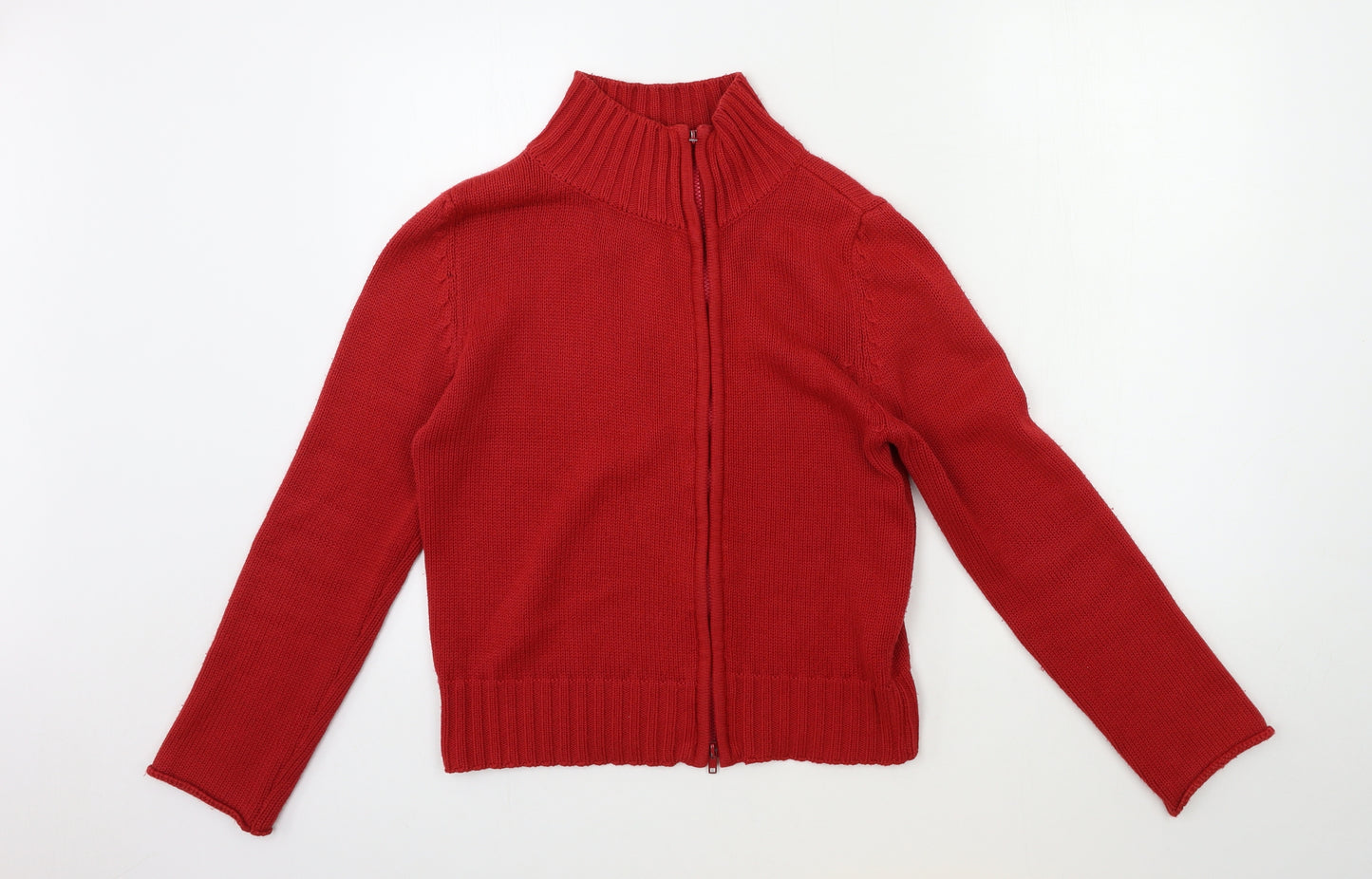 Promod Womens Red  Knit Cardigan Jumper Size L