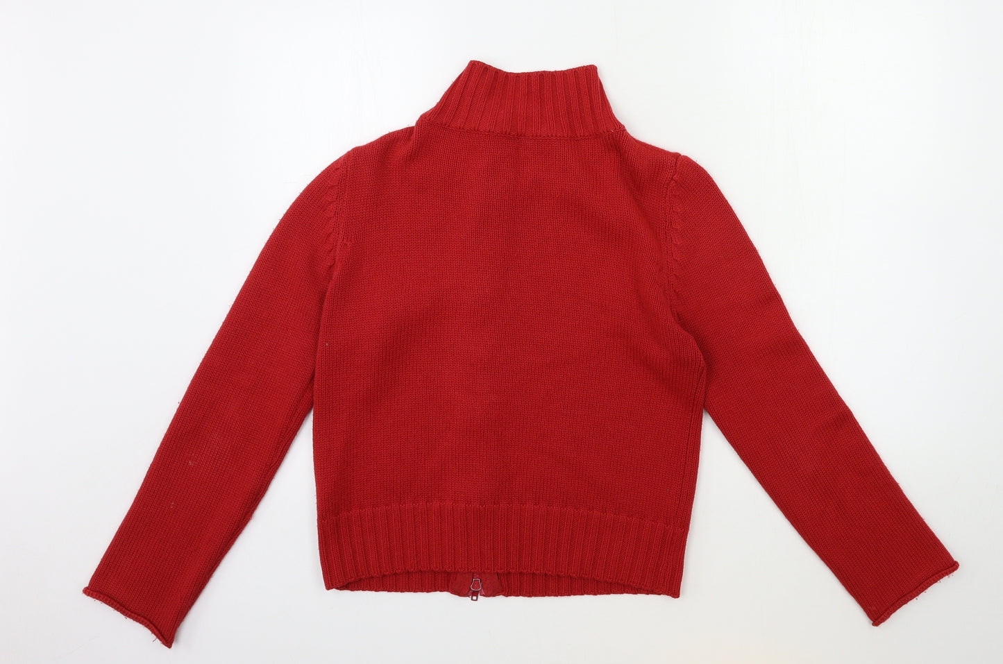 Promod Womens Red  Knit Cardigan Jumper Size L