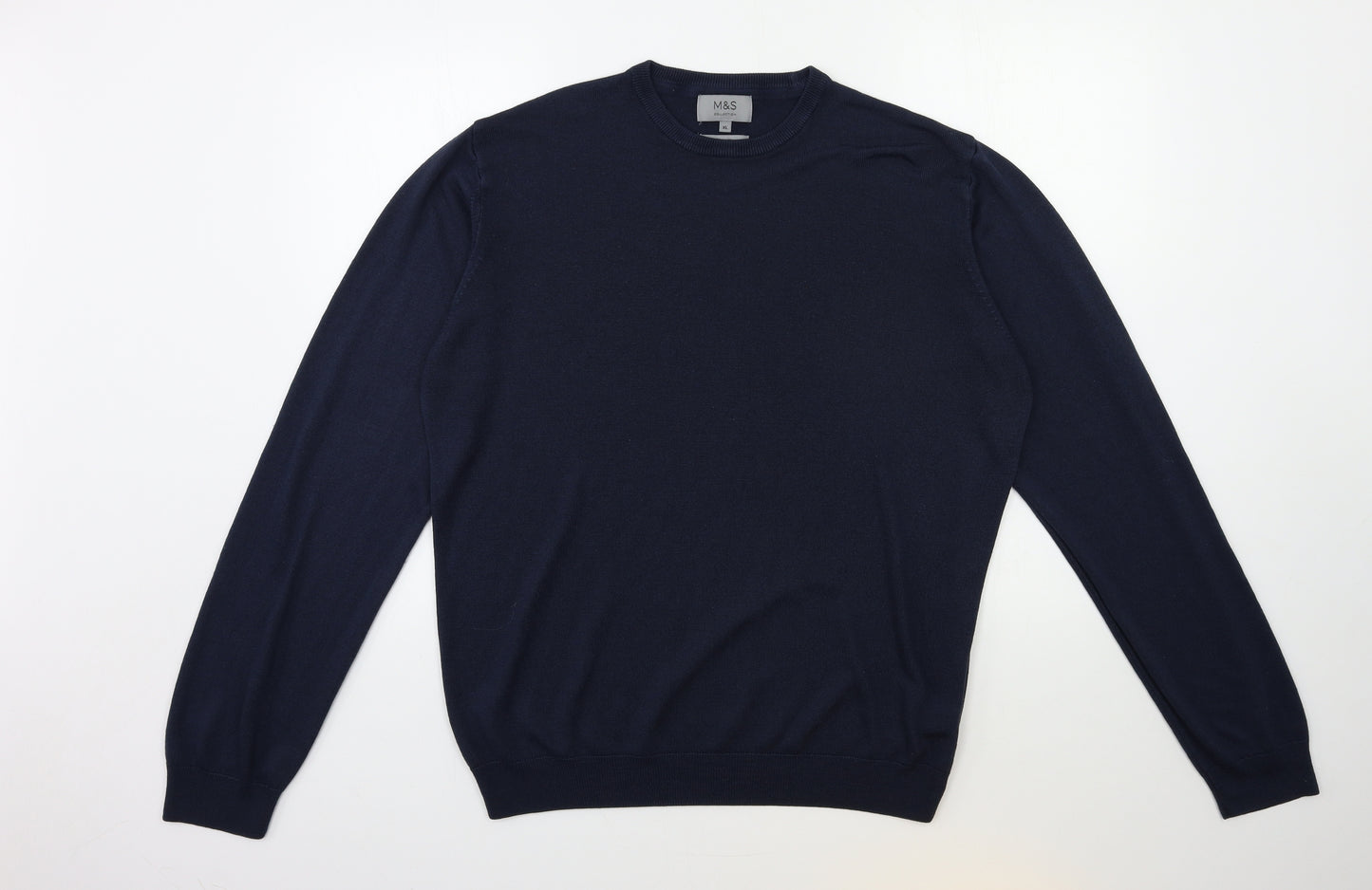 Marks and Spencer Mens Blue  Knit Pullover Jumper Size XL