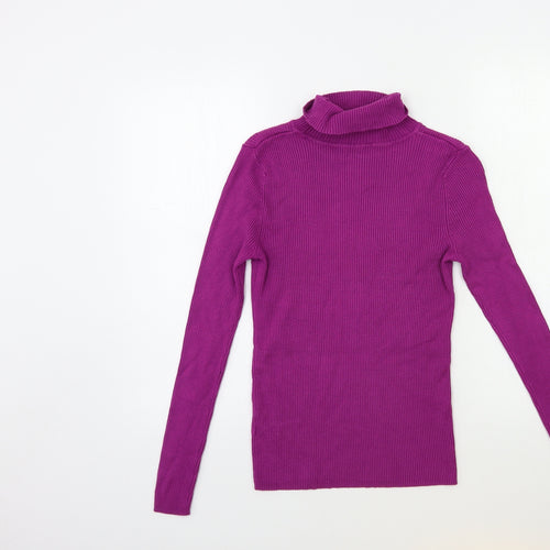Marks and Spencer Womens Purple  Knit Pullover Jumper Size 10