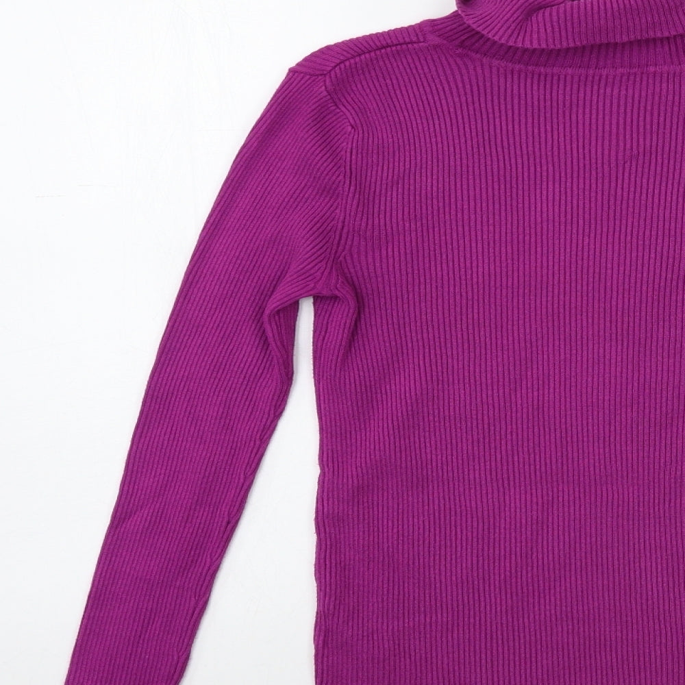 Marks and Spencer Womens Purple  Knit Pullover Jumper Size 10