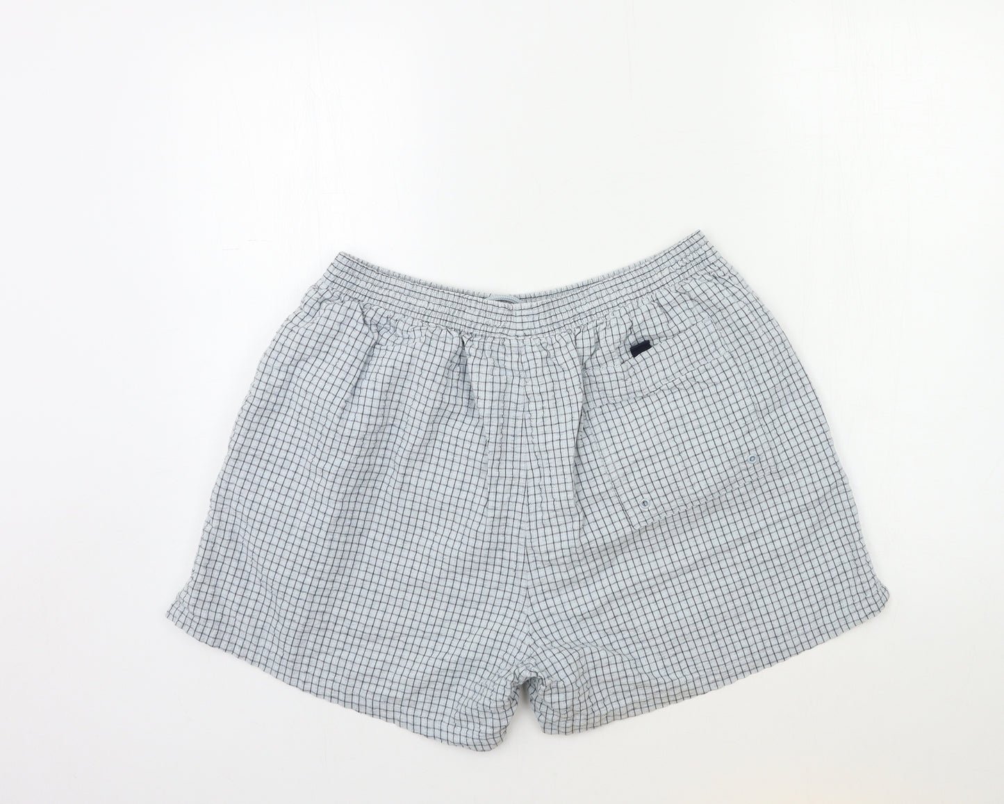 Designed for T Mens Blue Check  Bermuda Shorts Size L