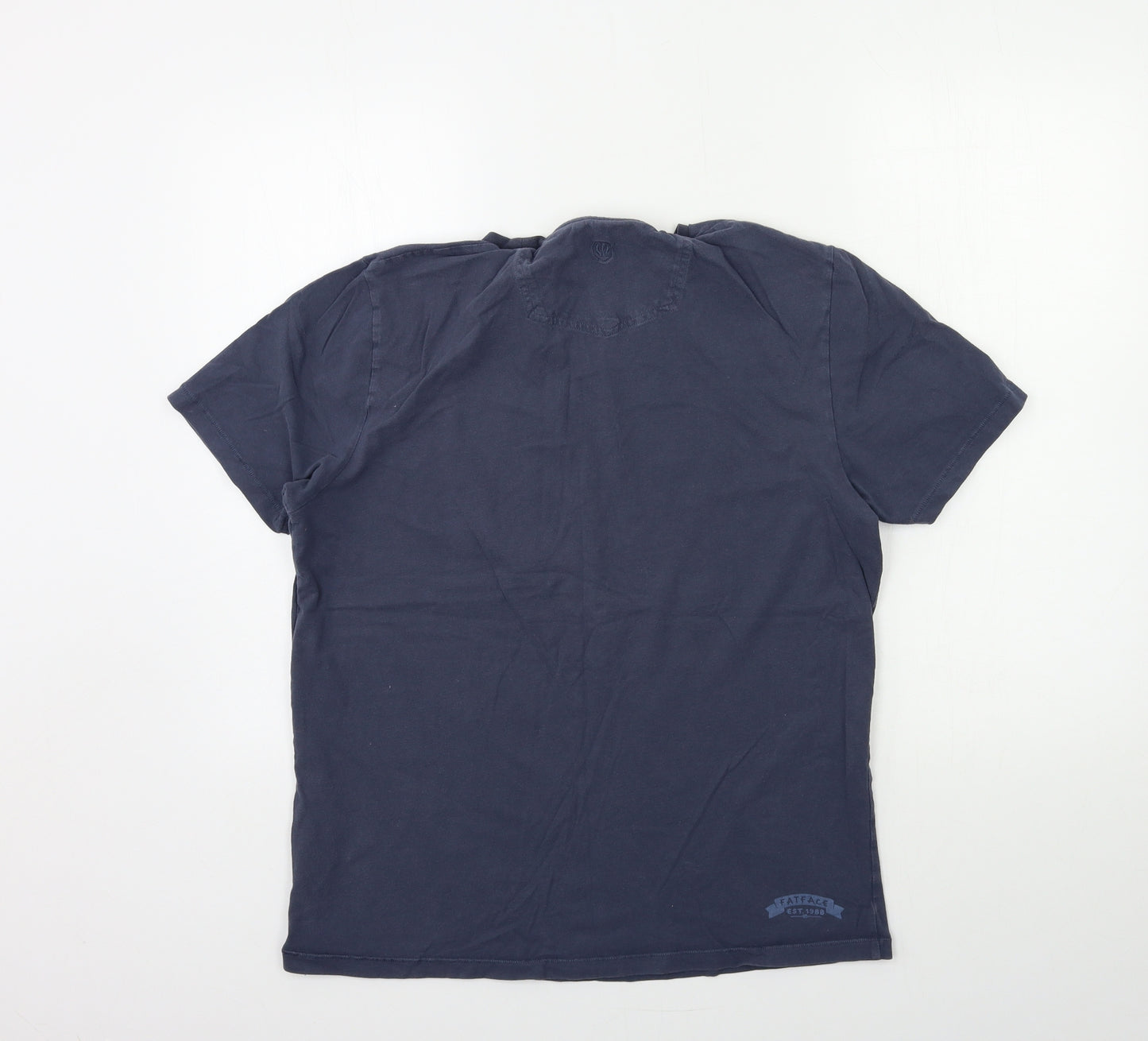Fat Face Mens Blue    T-Shirt Size M