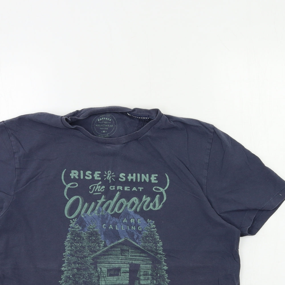 Fat Face Mens Blue    T-Shirt Size M