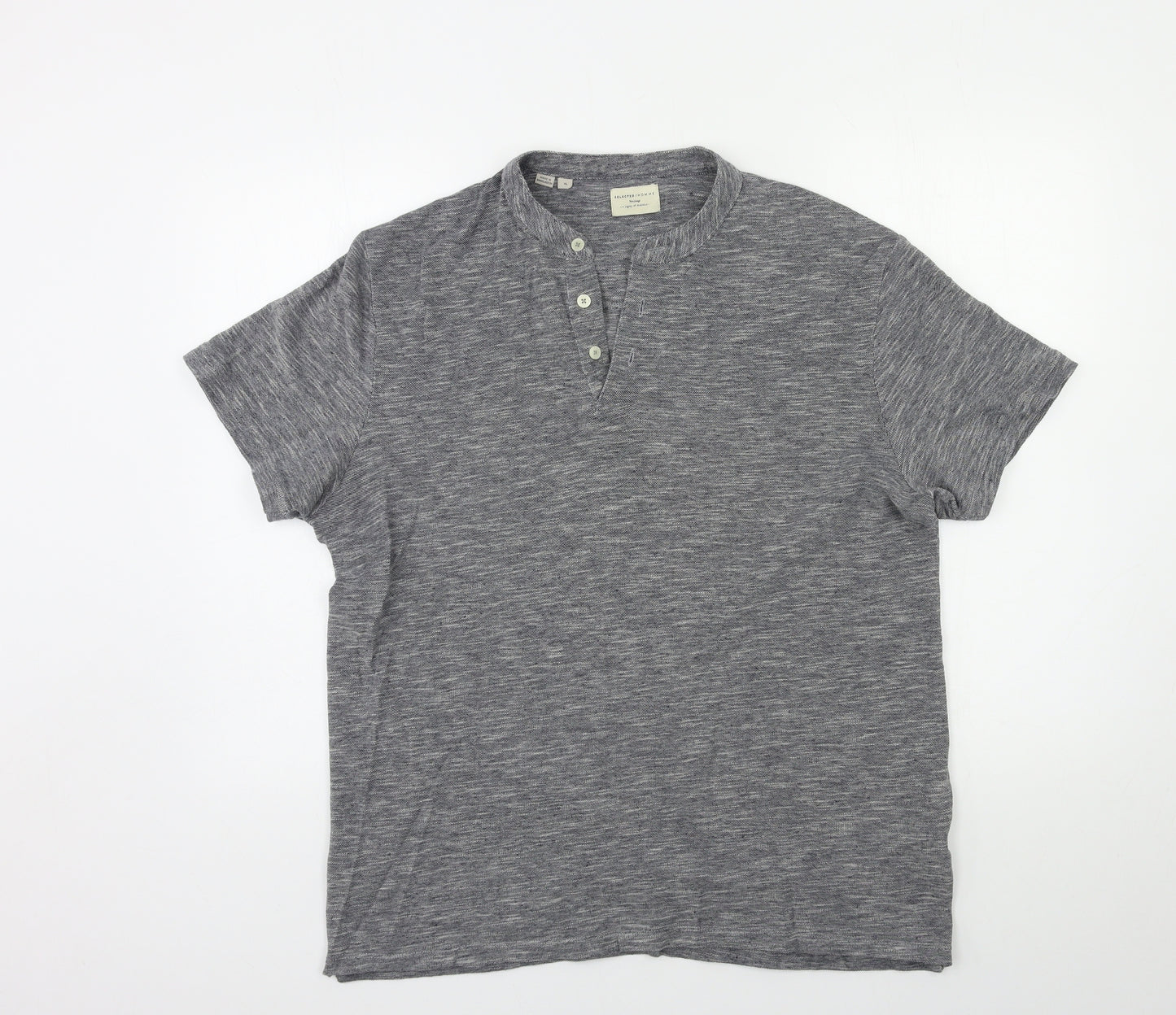 Selected Homme Mens Grey    T-Shirt Size XL