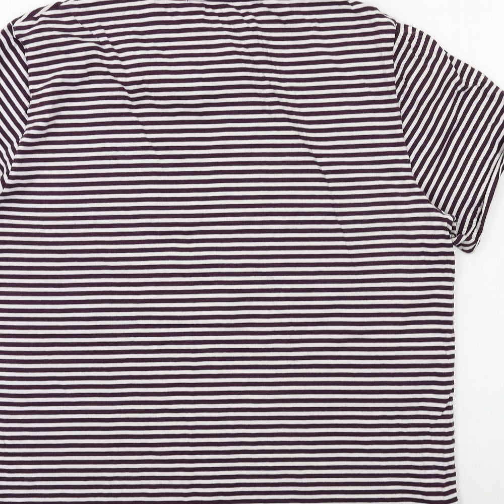 Fred Perry Mens Beige Striped   T-Shirt Size XL