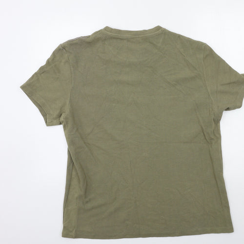 Zara Mens Green    T-Shirt Size XL