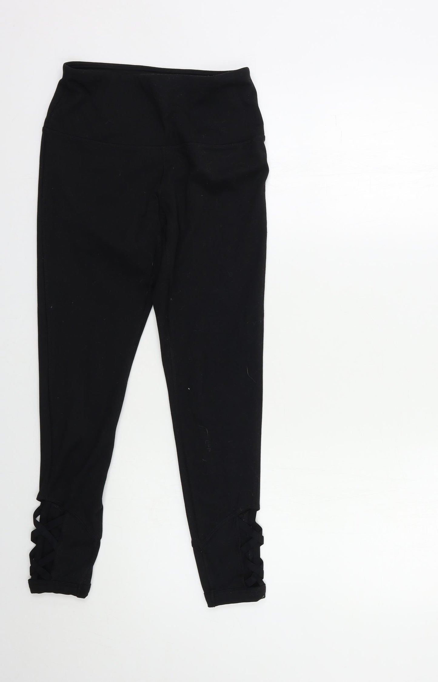 Yogalicious Womens Black   Compression Leggings Size S L24 in