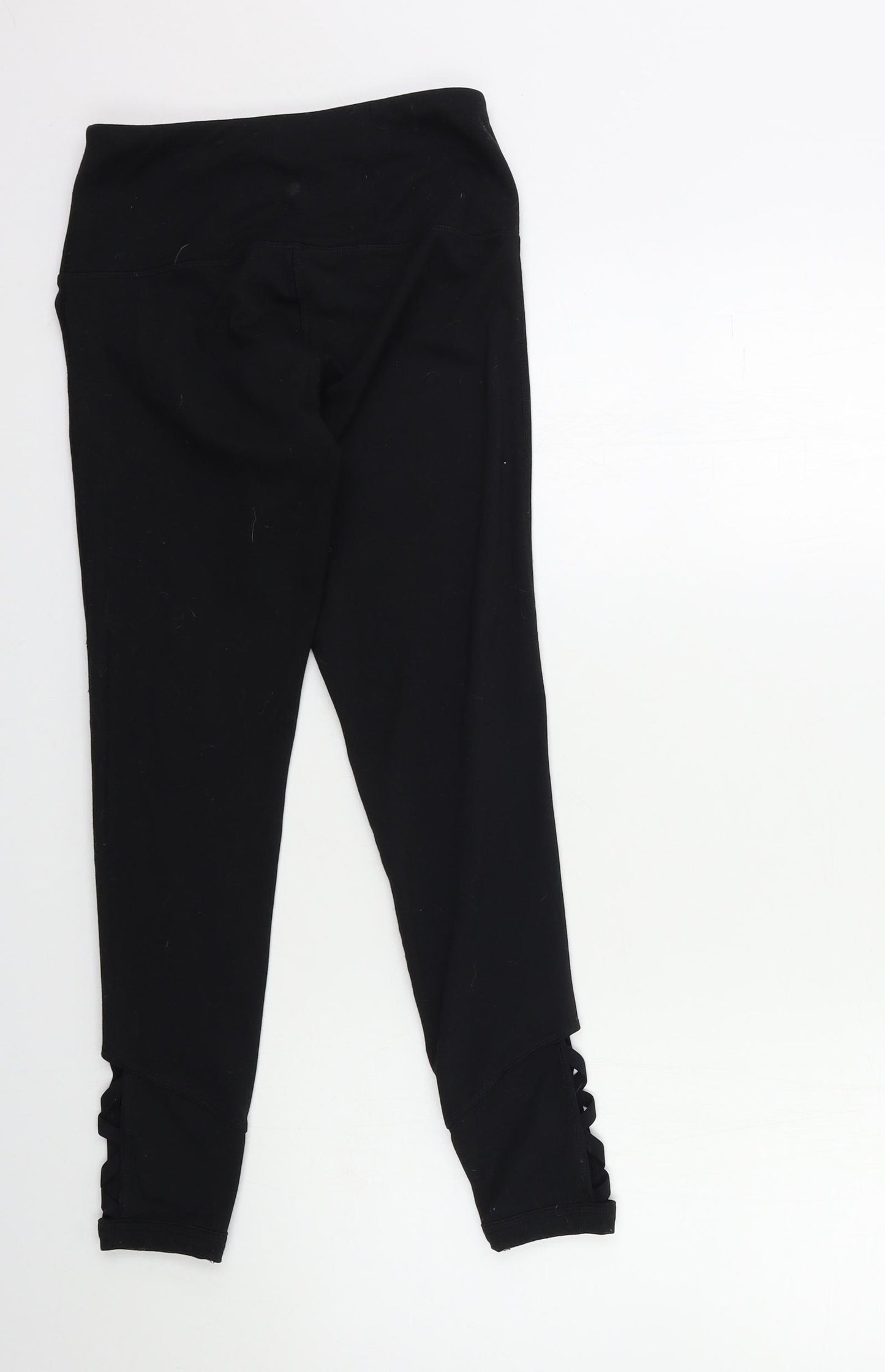 Yogalicious Womens Black   Compression Leggings Size S L24 in