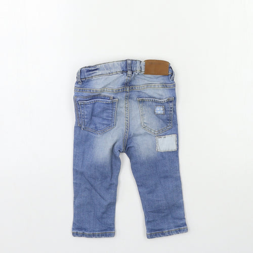 H&M Baby Blue  Denim Cargo Jeans Size 6-9 Months