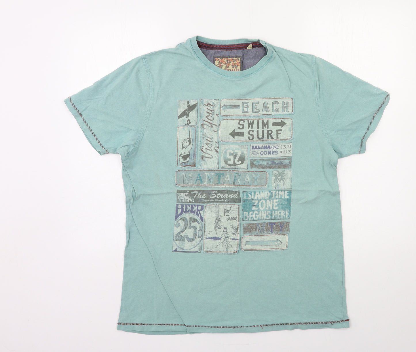 MANTARAY PRODUCTS Mens Blue    T-Shirt Size M