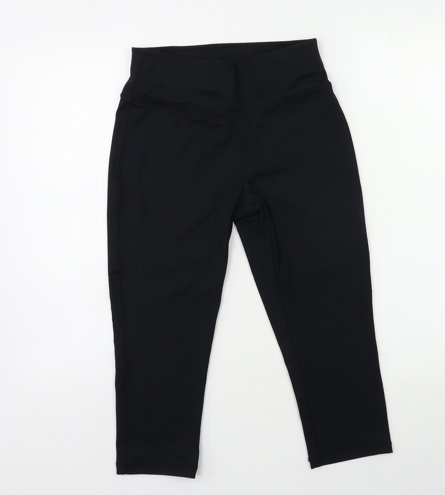 Soul Luxe Womens Black   Cropped Leggings Size 10 L18 in