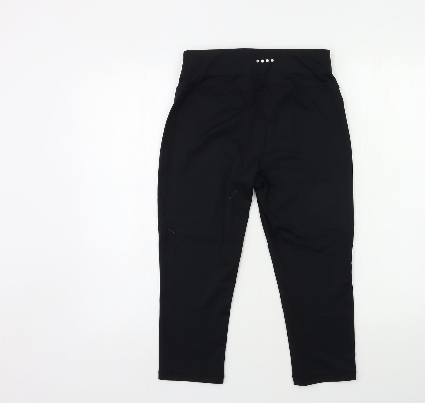 Soul Luxe Womens Black   Cropped Leggings Size 10 L18 in