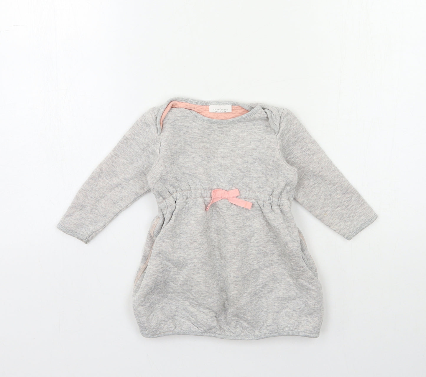 NEXT Baby Grey   Jumper Dress  Size 6-9 Months