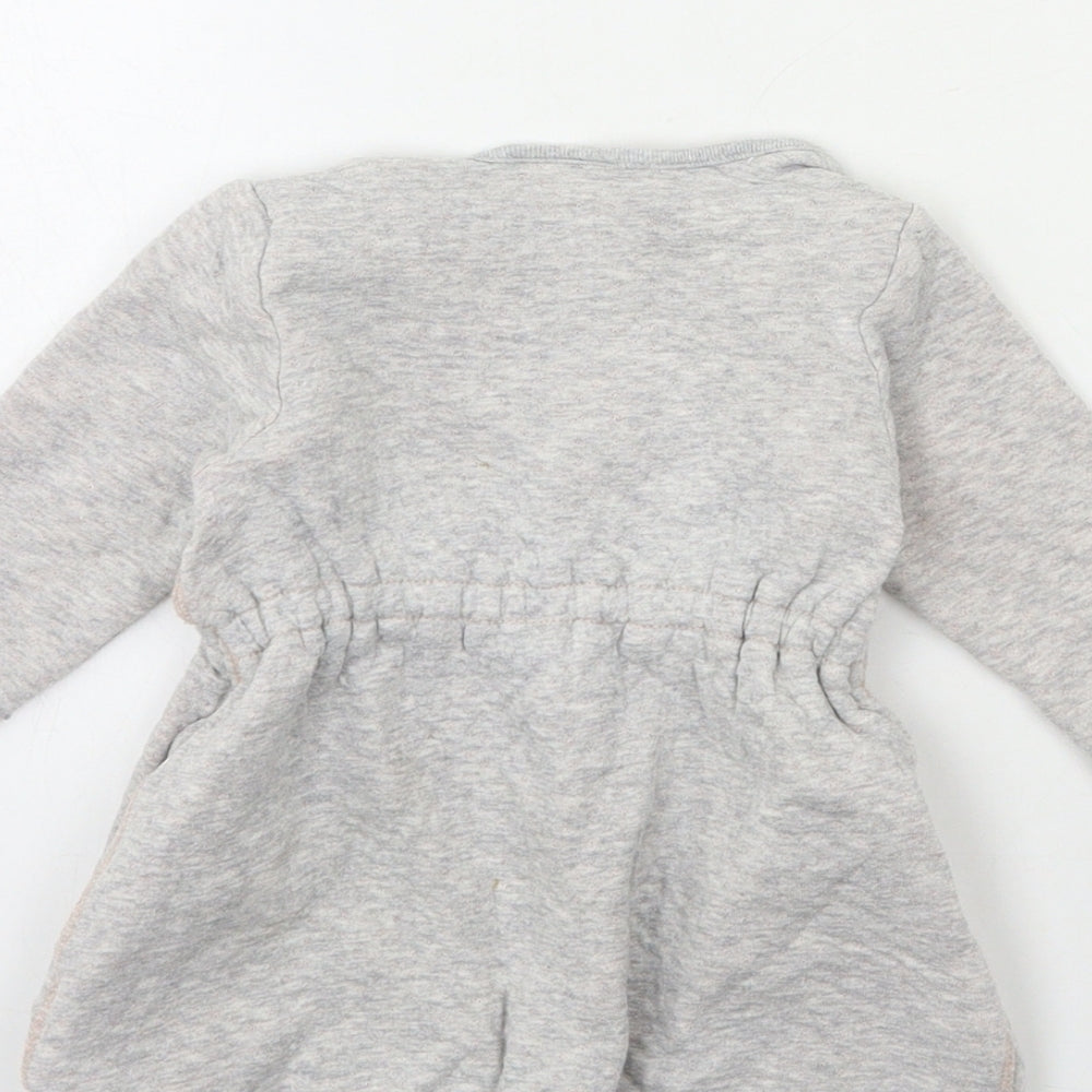 NEXT Baby Grey   Jumper Dress  Size 6-9 Months