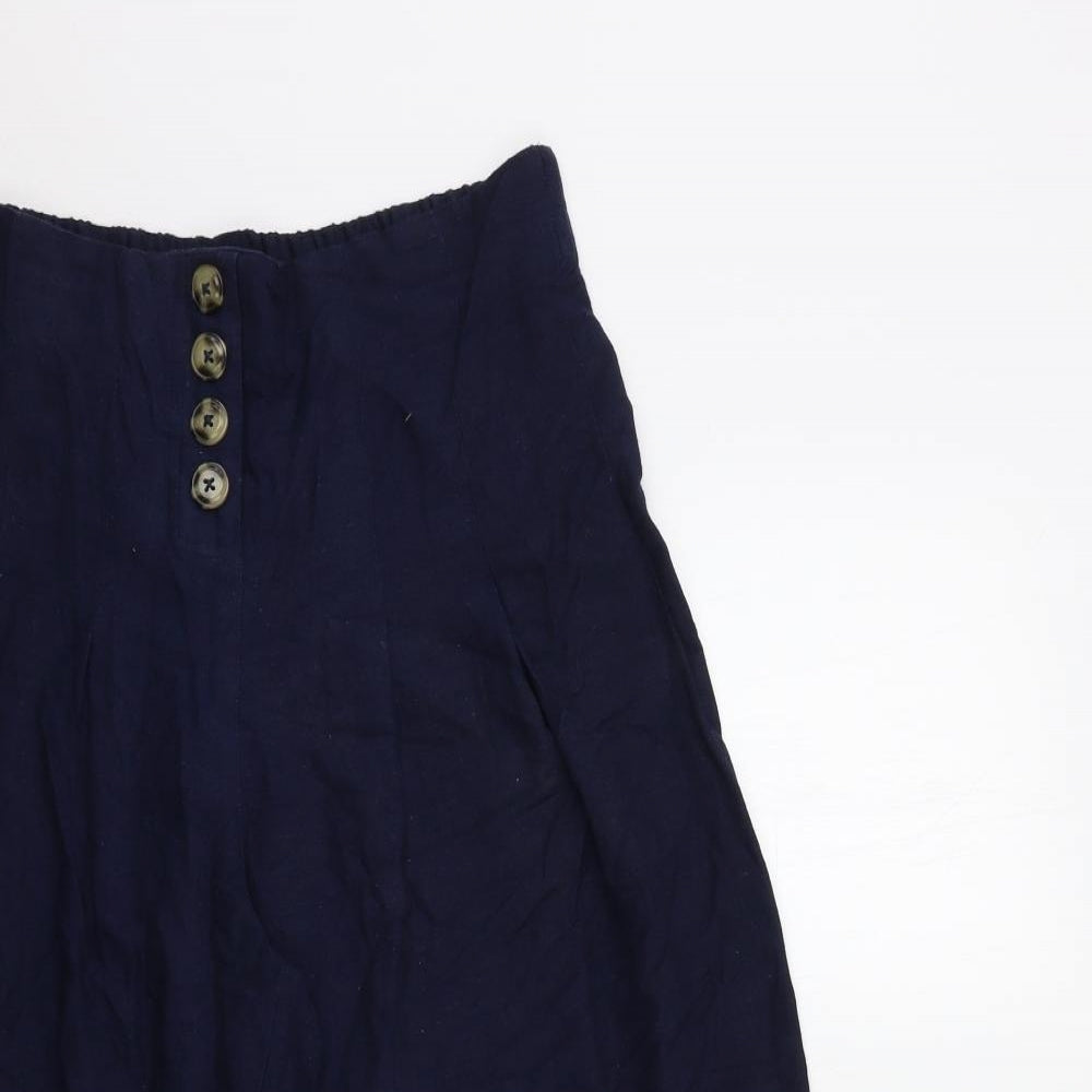 Monsoon Womens Black   Cropped Trousers Size 8 L20 in