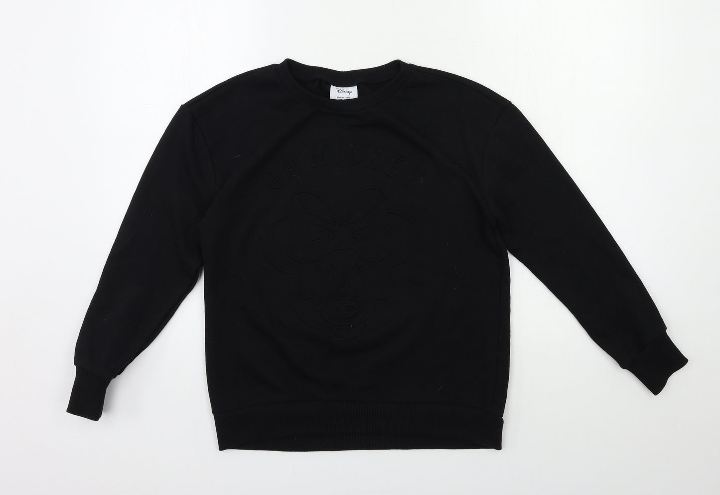 Disney Girls Black   Pullover Sweatshirt Size 6 Years