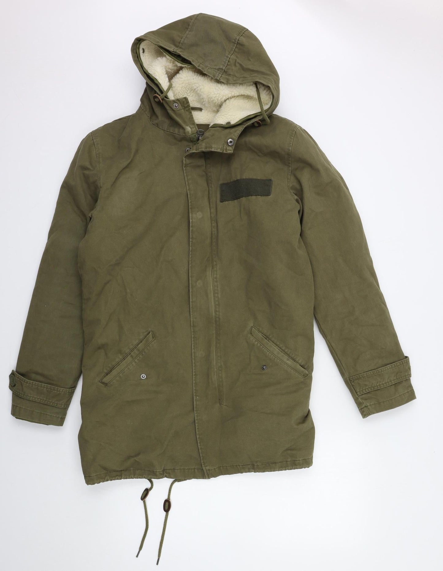 Cedar Wood State Mens Green   Parka Coat Size S