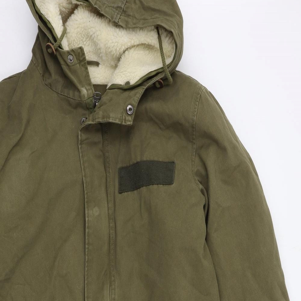 Cedar Wood State Mens Green   Parka Coat Size S