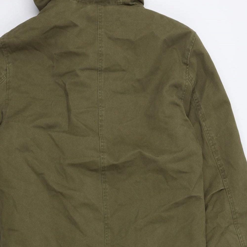 Cedar Wood State Mens Green   Parka Coat Size S