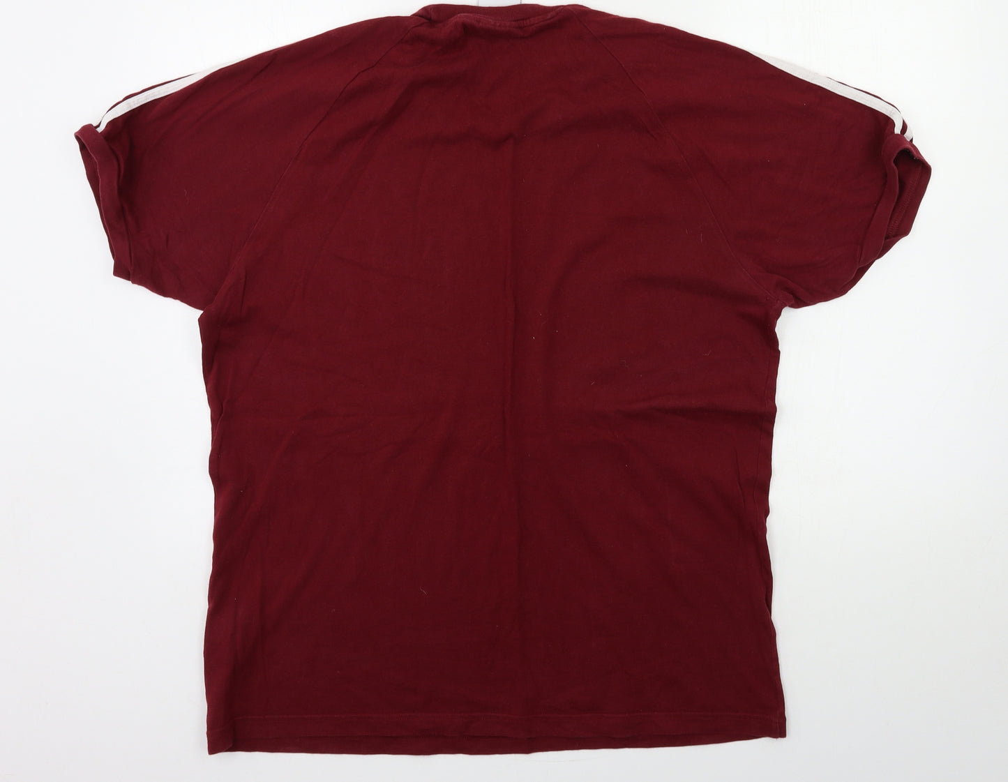 adidas Mens Red    T-Shirt Size L