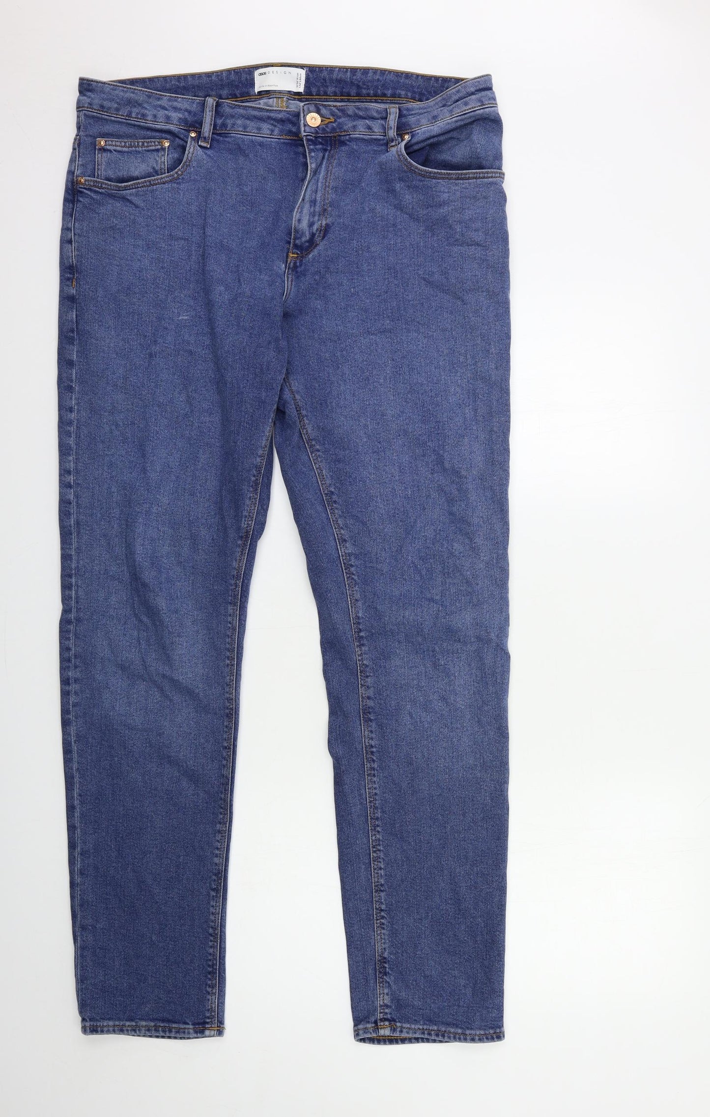 ASOS Mens Blue  Denim Straight Jeans Size 36 in L34 in