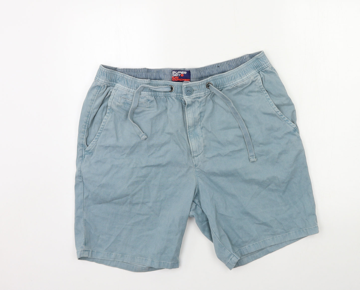 Superdry Mens Blue   Chino Shorts Size XL