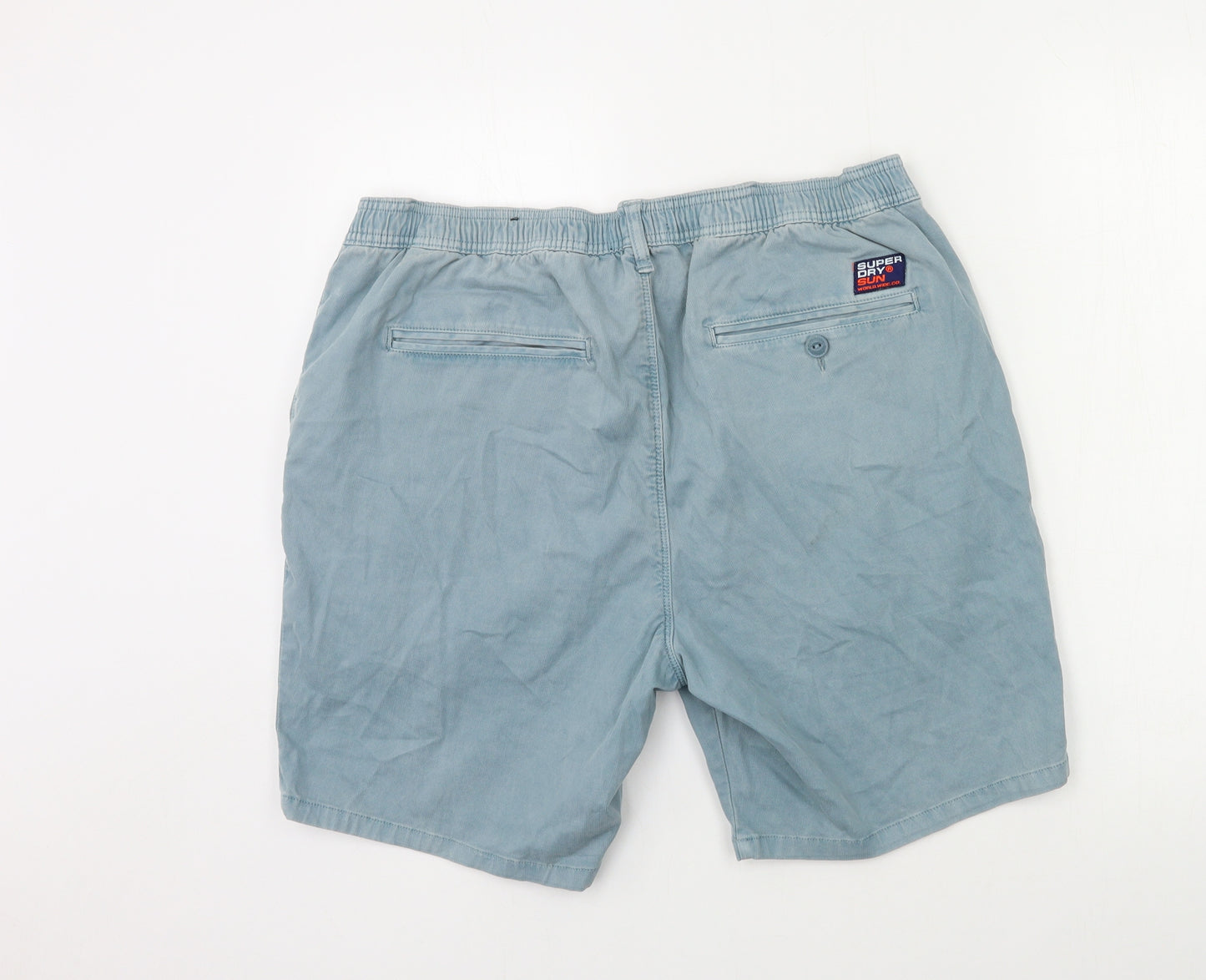 Superdry Mens Blue   Chino Shorts Size XL