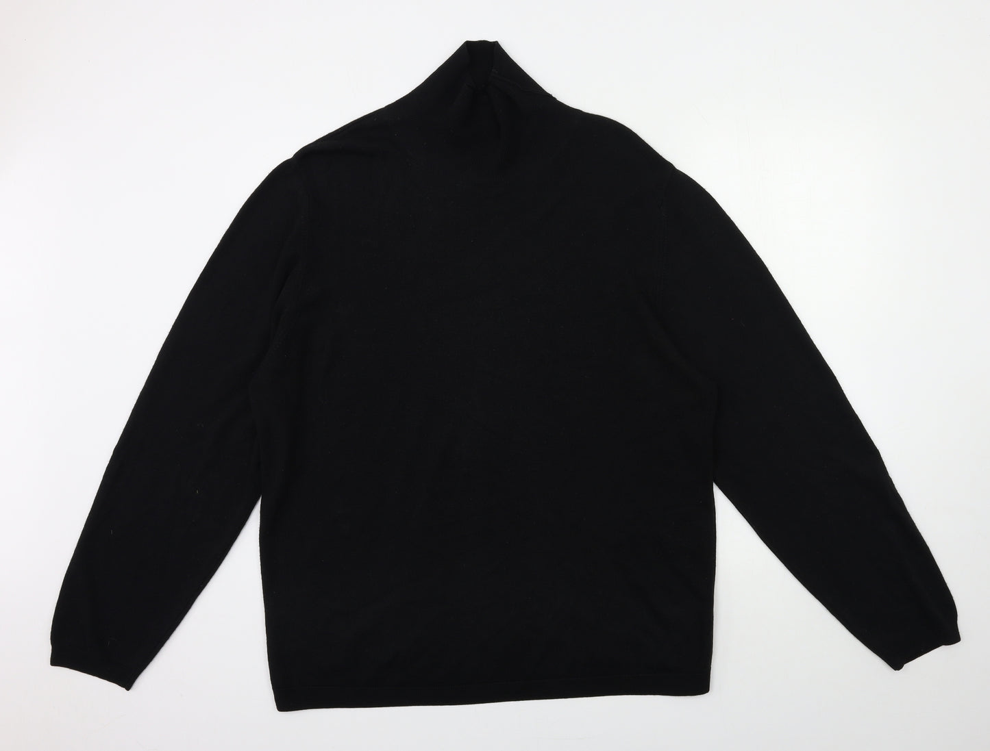 Marks and Spencer Mens Black  Knit Pullover Jumper Size XL
