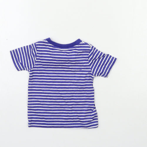 Lily & Jack Baby Blue Striped  Basic T-Shirt Size 6-9 Months