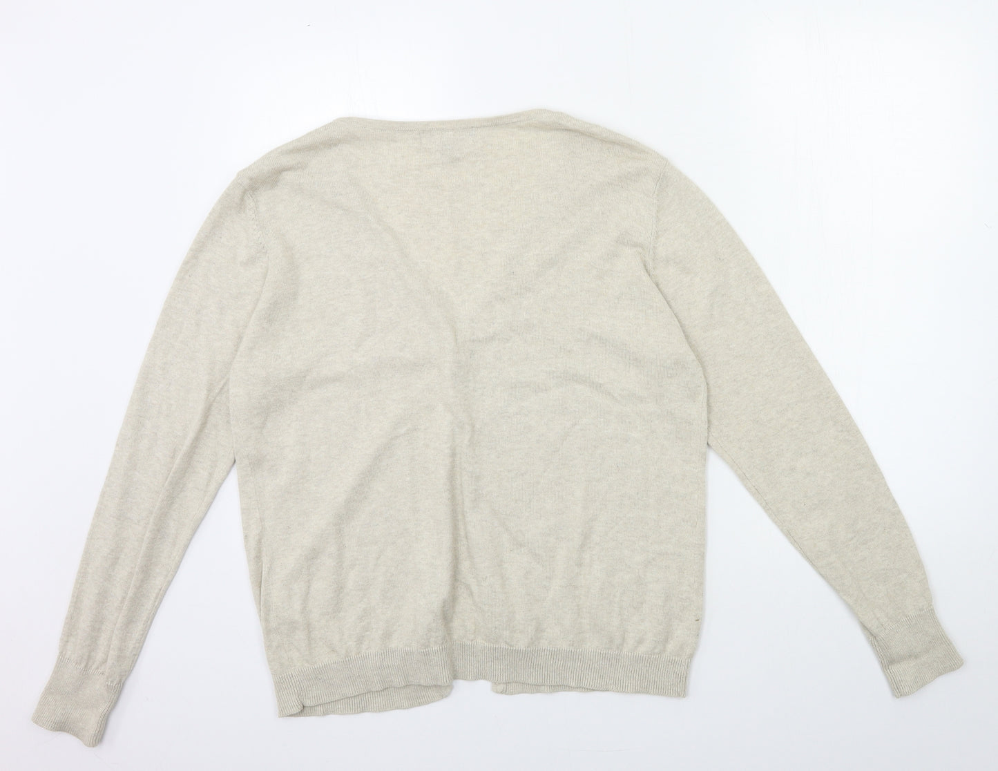 Primark Womens Beige  Knit Cardigan Jumper Size 18