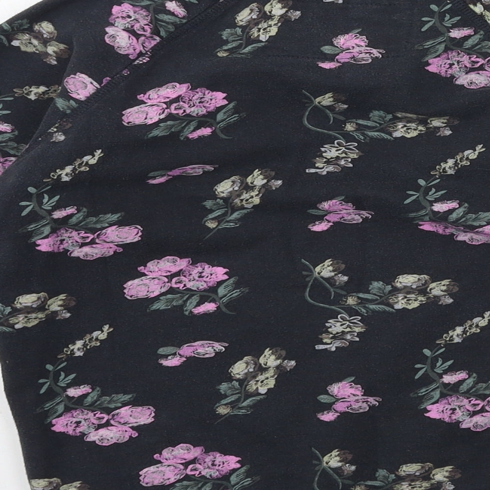 Young Dimension Girls Grey Floral  Pullover Sweatshirt Size 11-12 Years