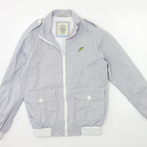 Brookhaven Mens Blue Striped  Jacket  Size S